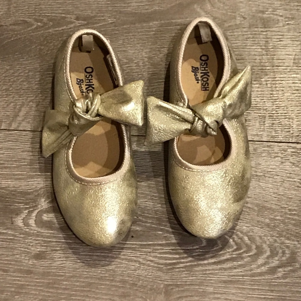 Gold Bow Shoes